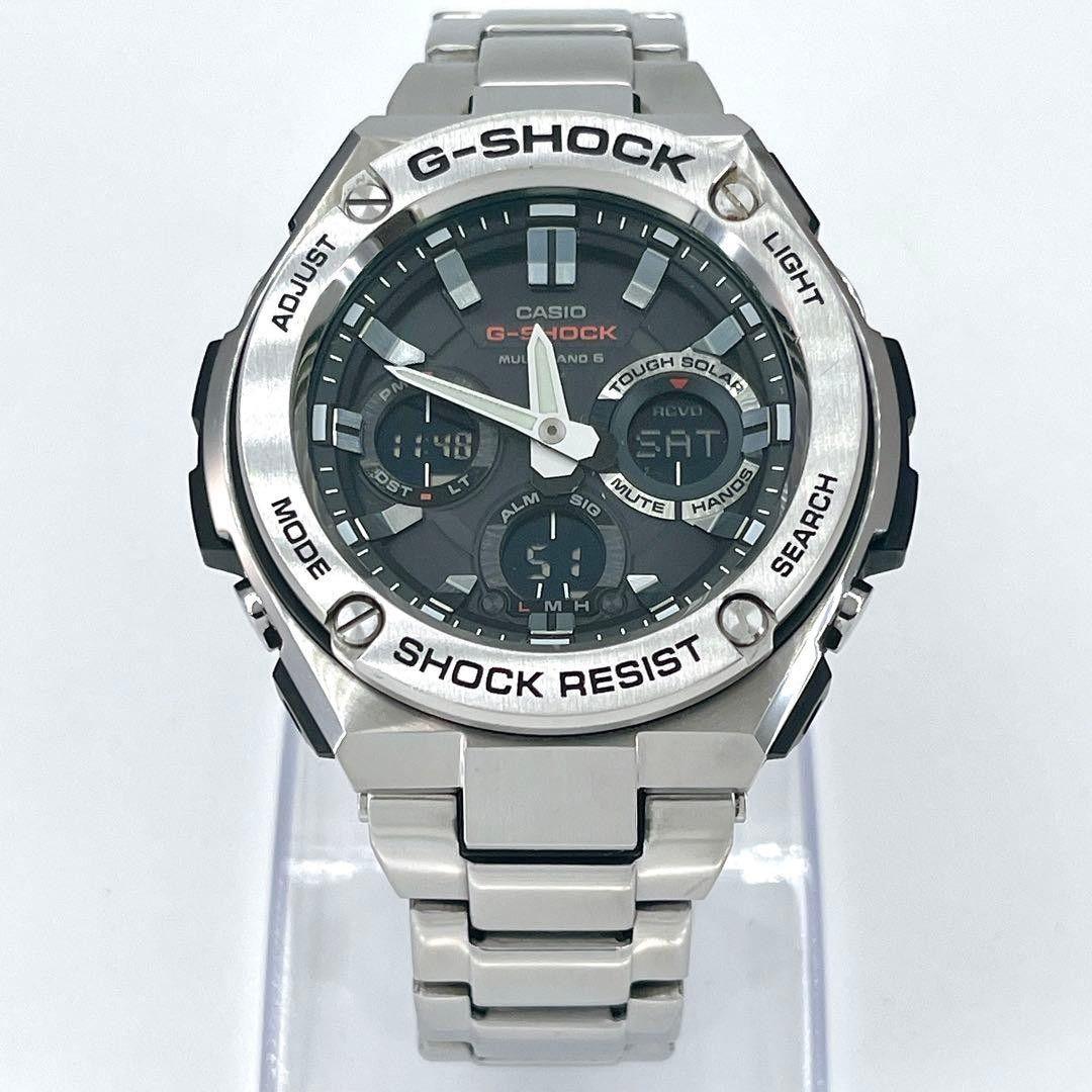 Used [Good Condition] G-SHOCK GST-W110D Tough Solar Men s Watch Silver