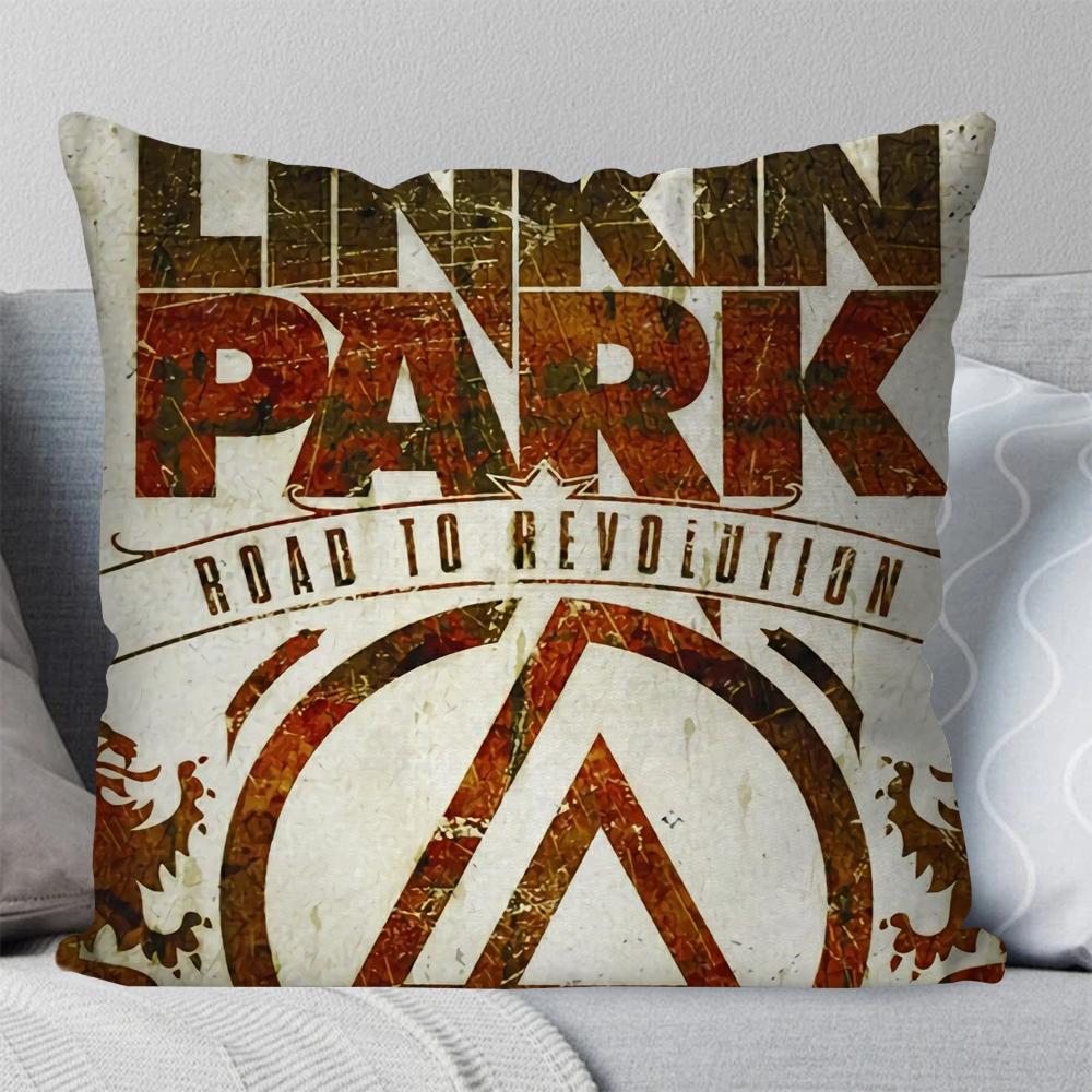 Band L-Linkin From Zero P-Park Pillow Case Square Pillow Bedroom Sofa Leisure Comfort Cushion Living Room Home Decoration 40X40