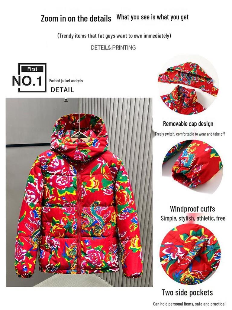 Influencer Winter Style: Peony Floral Thick Cotton Quilt Set & Jacket