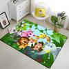 Cute Jungle Animal Carpet Area Rugs Anti-slip Doormat 3D Print Cartoon Animals Carpet for Living Room Bedroom Decor Child Gifts