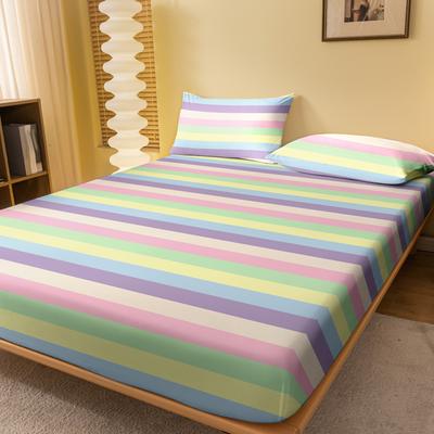 1 Einfaches Modernes Streifen Geometrie Gedrucktes Mattes Spannbettlaken, Schlafzimmer Gedruckte Bettdecke, Bettwäsche (Ohne Kissenbezüge)