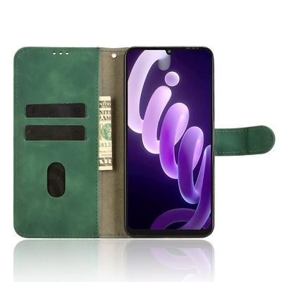 For Itel City 100 4G Leather Case Skin Feel Anti Drop Wallet Flip Phone Cover