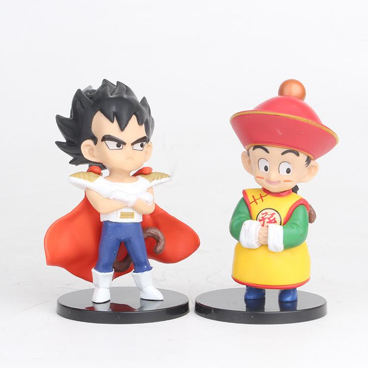 Dragon Ball Action Figures Collectible Pvc Models Cute Youth Goku Krillin Chi-chi Blind Box Car Dashboard Ornaments