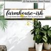 2D Flat 1pc, Farmhouse Aluminium Decorative Sign Family Wall Plaques Decorations Sign Farmhouse Entryway Rustic Plaques Art with Quotes for Home Cafe