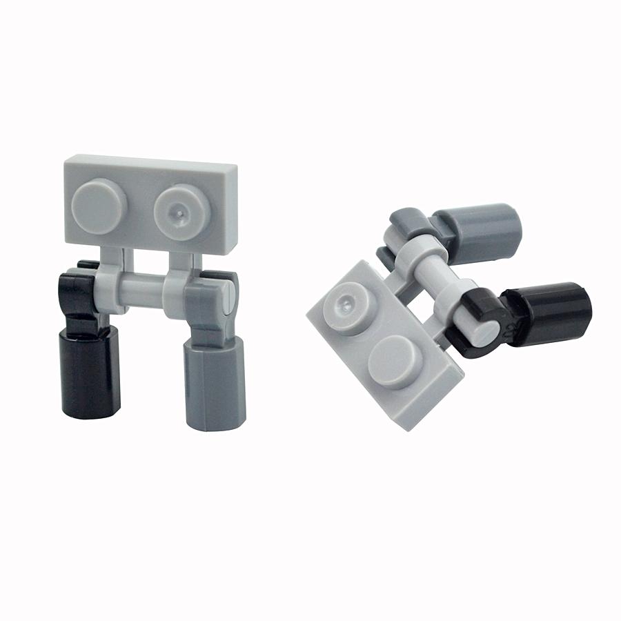 50Pcs Bricks Bar Holder with Clip 11090 Model Single Side Clamp Connector DIY City High-Tech Building Blocks Parts Toys