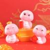 New Year Decorative Cartoon Snake Year Small Decorative Item for Attracting Wealth and Good Fortune Resin Handicrafts