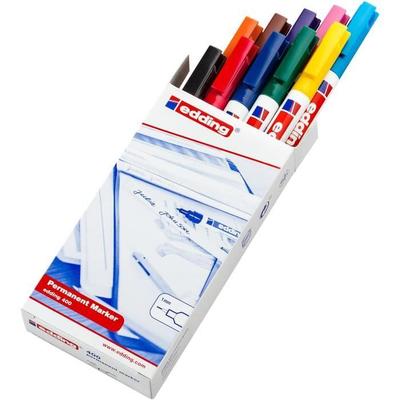 Permanentmarker - EDDING - 400 - Sortiert - 1 mm - Feine Rundspitze - Auslöschfest