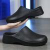 Fashion Men's Summer Slippers Non-slip Oil-resistant Chef Shoes Kitchen Shoes For Men Nurse Work Shoe Casual EVA Lightweight Soft Clogs