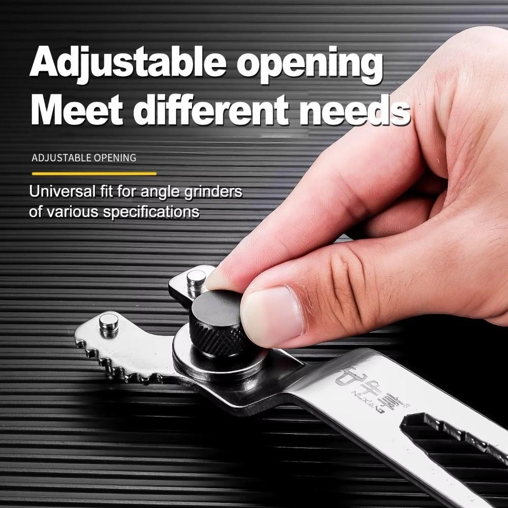 Adjustable Jaw Angle Grinder Wrench Multi Function Grinder Wrench Disc Replacement