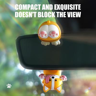 Odświeżacz powietrza do samochodu Premium z ruchomym dyfuzorem - ładny uchwyt na lustro z motywem kota