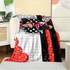 1pc Flannel Minnie Mouse Red Polka Dot Bedding Throw Blanket