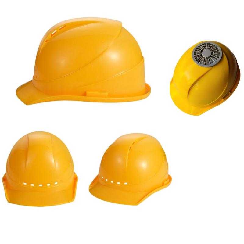 Adjustable Safety Helmets High Strength Railway Rechargeable Protective Helmets for Use In Heat Intensive Jobs