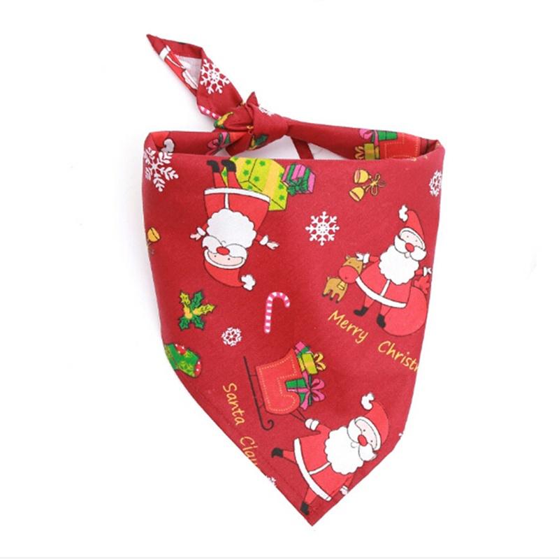 Christmas Pet Scarf Cat Dog Bandana Triangular Bandage Cat Dog Accessories
