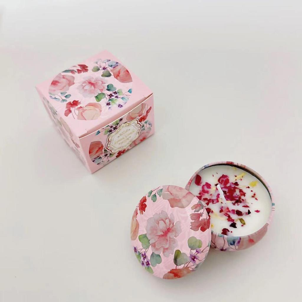 Soy Wax Dried Flower Scented Candle – Wedding & Birthday Aromatherapy Gift