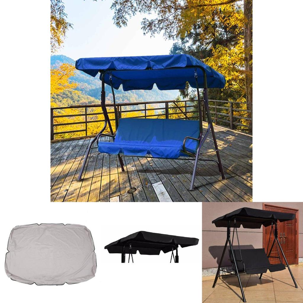 Anti-uv Swing Seat Canopy Cover With Bandages For Outdoor Use