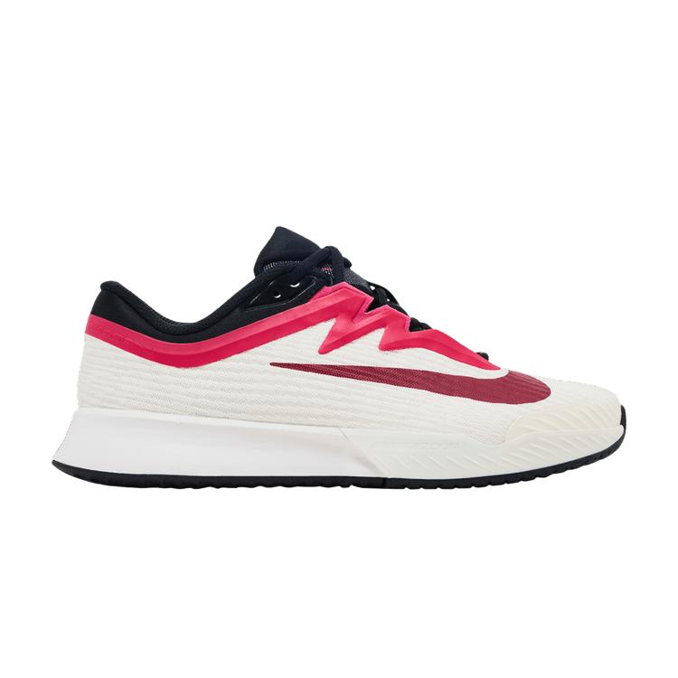 Nike Court Air Zoom Vapor Pro 3 HC Pale Ivory Sail Team Red Rush Pink 35.5