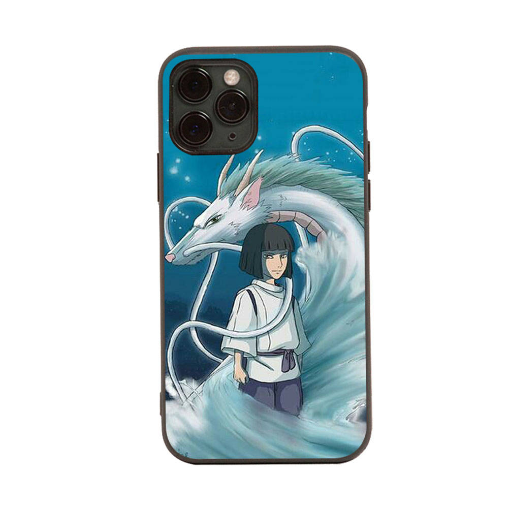 Hülle für iPhone 16 15 Plus 14 13 12 11 Pro 8 7 6S 6 SE 5S X XR XS Max Realme C30 C33 C31 9I Schwarze Softcover WI60 Chihiros