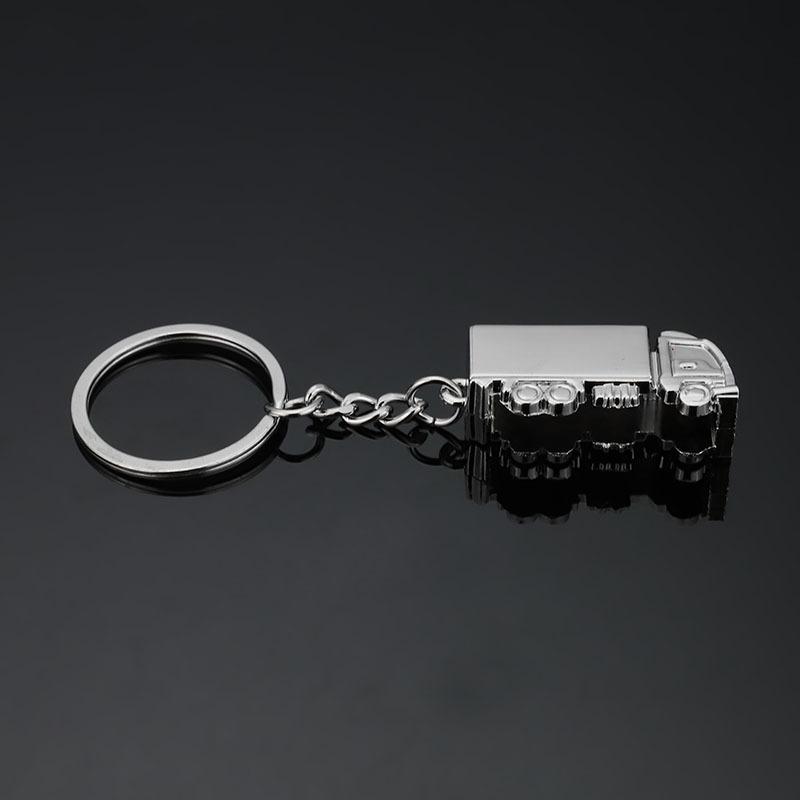 Llaveros Creativos de Camión Tridimensionales Anillo de Metal Simple Colgante Accesorios Exquisitos para Decoración de Mochilas Regalos