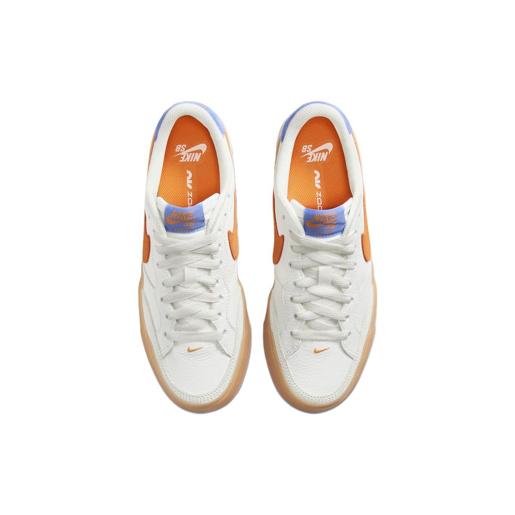 Nike Zoom Pogo Plus Premium SB White Mandarin Gum Women Sneakers Summit-White Light-Silver Polar FB2812-100