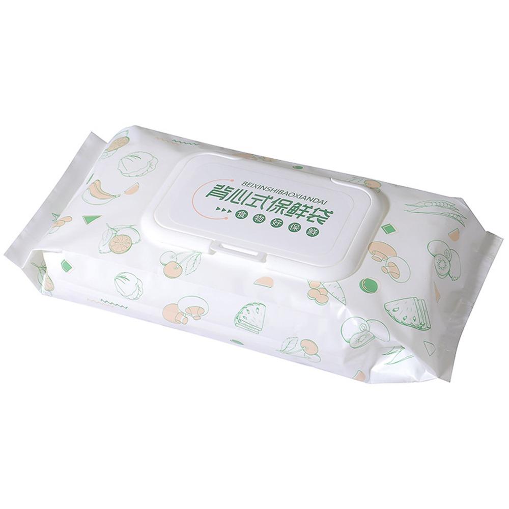 

150/100PCS with Handle Food Saver Bag Multi-function Food Preservation Bag Kitchen Organization L-100PCS