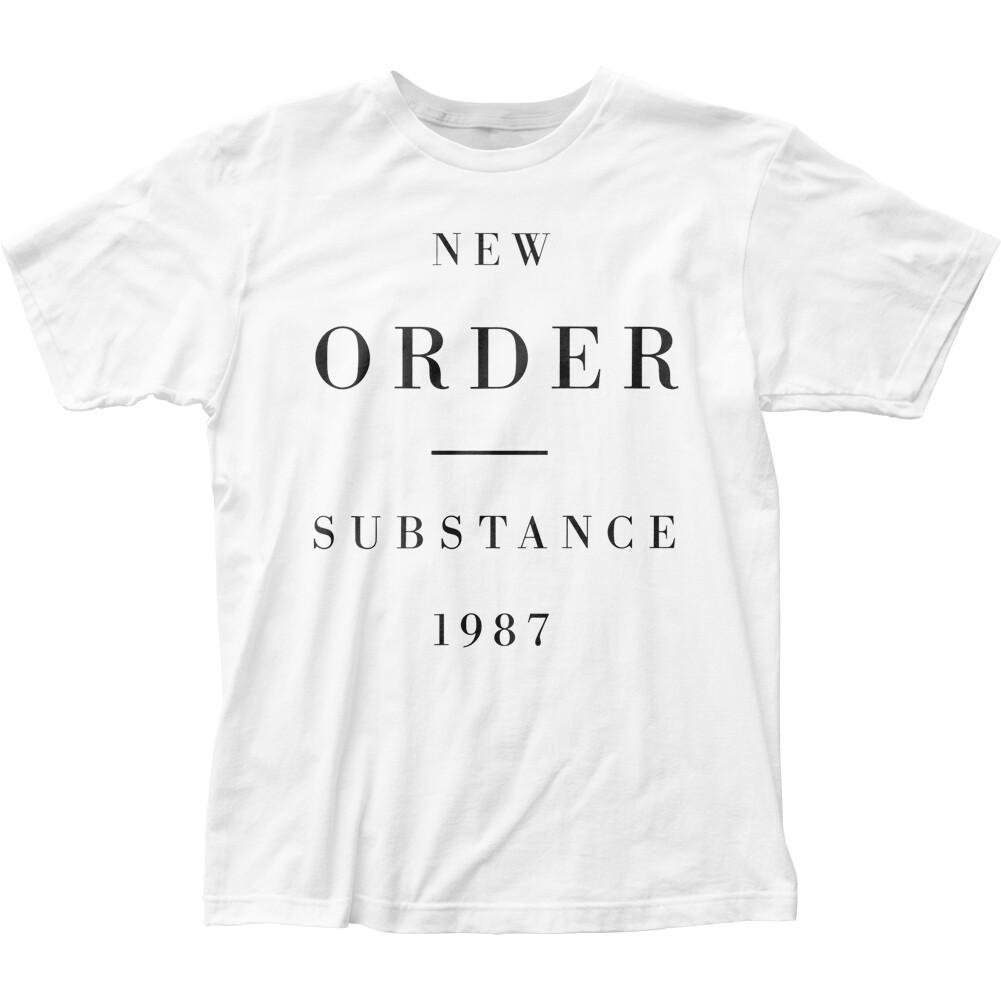 

26 New Order Substance 1987 T Shirt Mens Licensed Rock N Roll Band Retro Tee White Unisex T-Shirt XL