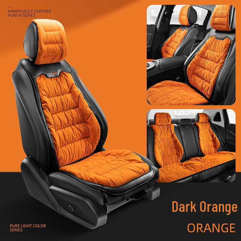 Winter Minimalist Plush Car Seat Cushion - Thickened for Warmth