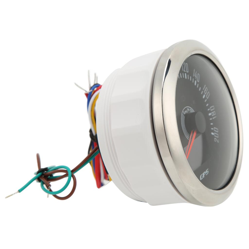 85mm GPS Speedometer with Turn Signal Light 0?200KMH Adjustable 7 Color Backlit for Car RV