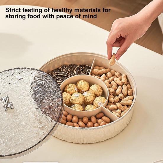 

Коробка для хранения продуктов питания, большая емкость, поднос для фруктовых закусок, пылезащитный трехслойный стол, коробка конфет для домашнего фестиваля Triple Layer