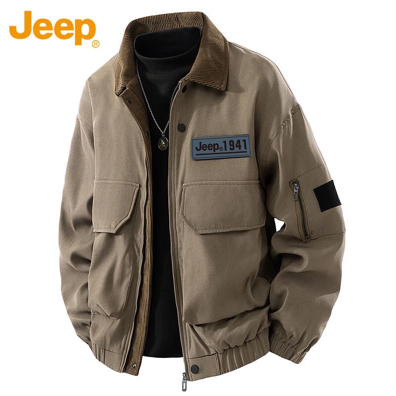 Jeep Men's American Style Lapel Work Jacket