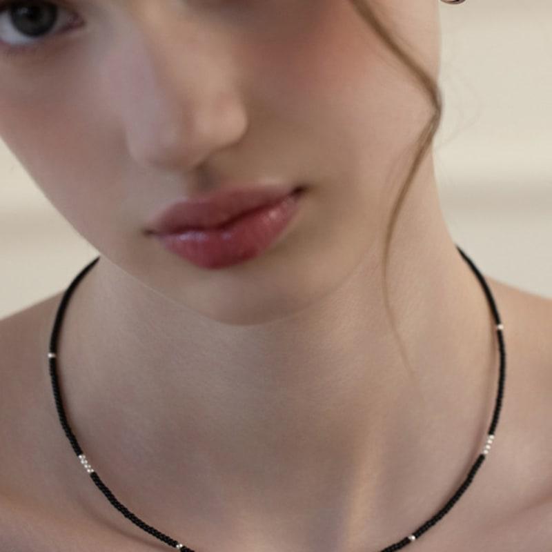 Tatiana (925 Silver) Blend Bead Necklace NZ2453