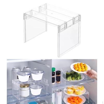 Fridge Organizer Shelf Rack Practical , BPA Plastic Sturdy Quickly To Match and Display Organization