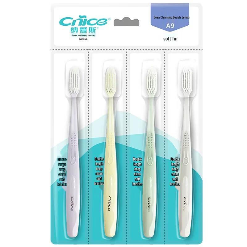 NICE Deep Clean Soft Bristle Toothbrush (4-Pack)