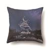 Modern Painted Simple Household Car Polyester Pillow Case Car Decoration Home Printed Waist Pillow Case