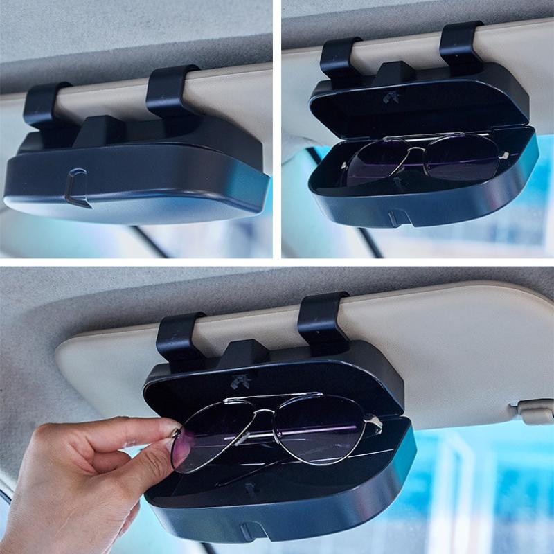Car Clips for Glasses Sunglasses Clip Frame Sun Visor Storage Multi-function Card Creative Car Interior Supplies Car Glasses Case