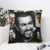 George Michael Cantante Británico Funda de Almohada Funda de Cojín Cuadrada Funda de Almohada Estampada Fundas de Almohada Novedosas Para Coche Hogar Decorativo