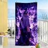 Naruto Character Customized Name Beach Towel Super Soft Microfiber Quickdry Fabric Suitable for Swimming Gym Camping Yoga Vacation