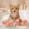 4PCS Anti-Scratch Cat Claw Protector Soft Silicone Cat Foot Cover Pet Cat Shoes Bathing