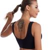Plus Size One-Piece Seamless Sports Bra, Wireless Removable Pads Thin Running Yoga Athletic Underwear for Women
