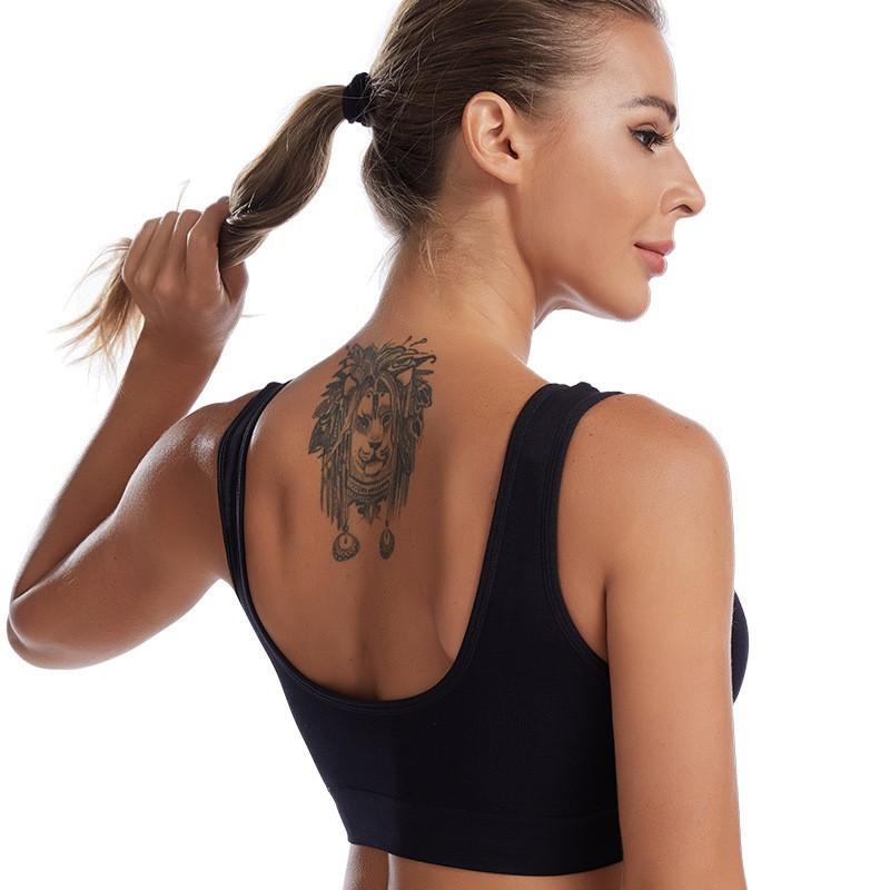 Plus Size One-Piece Seamless Sports Bra, Wireless Removable Pads Thin Running Yoga Athletic Underwear for Women