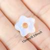 1pc Natural Stone Large Hole Beads Flower Shaped Jewelry Making DIY Necklace Bracelet Earings Accessories