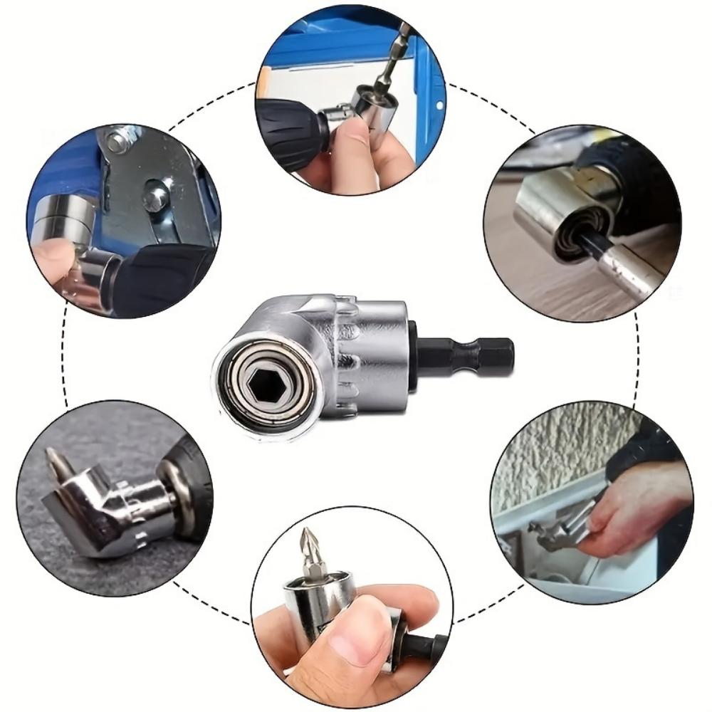 Tool Accessories Screw Head 105 Degree Bending Tool Drill Bit Accessories Extender Compatible with Electric Drill