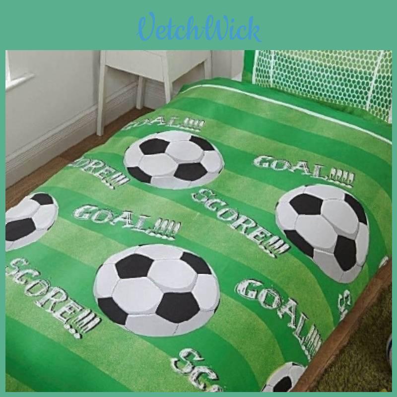 Soccer Style Bedding Set With Reactive Dye Printing For Home Bedroom Decor And Gift