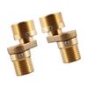 2Pcs Wall Mounted Shower Faucet Adapter Bathroom Hardware Thickened Angle Adjustment Copper Angled Curved Foot