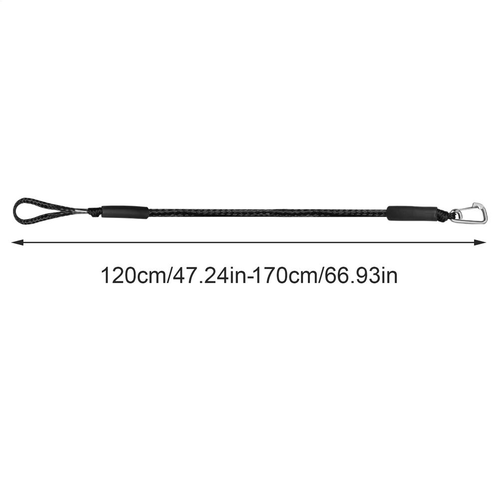 Boat Ropes for Docking Heavy Duty 3.94-5.58 Feet Cords with Stainless Steel Clip Tubing Tow Rope for Lake River Beach Sea Snow