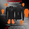 WOSAWE Motorcycle Jacket Body Armor Protection Jackets Motorbike Clothing Moto Riding Back Protectors CE Certification Soft Pads