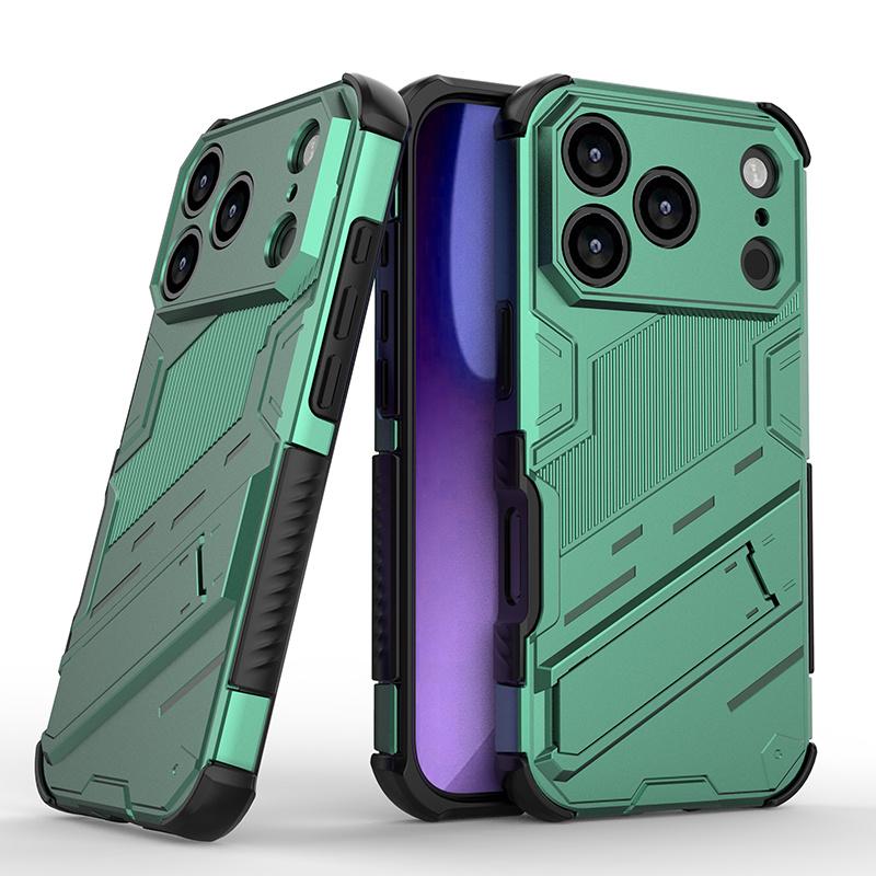 For Iphone 17 Pro Case Iphone 17 16 15 Pro Cover Funda Coque Armor Shockproof Holder Stand Hard PC Back Bumper Iphone 17 Pro Max