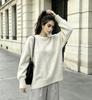 Cross-border Foreign Trade New Soft Waxy Round Neck Pullover Sweater Women's Autumn and Winter Loose and Versatile Basic Pullover Sweater Women's