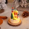 Christmas resin gingerbread house small house Santa Claus snowman micro landscape resin ornaments Christmas decorations ornaments
