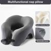 2-in-1 Travel Pillow Face Down with Cooling Gel Memory Foam Face Pillow for Relax Arms Sleeping On the Table During Lunch Break