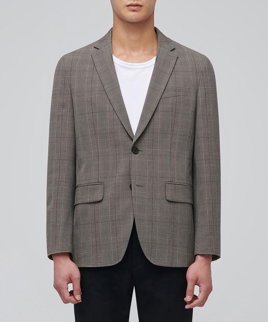 Musinsa Standard Glen Check Basic Blazer [Dark Beige]